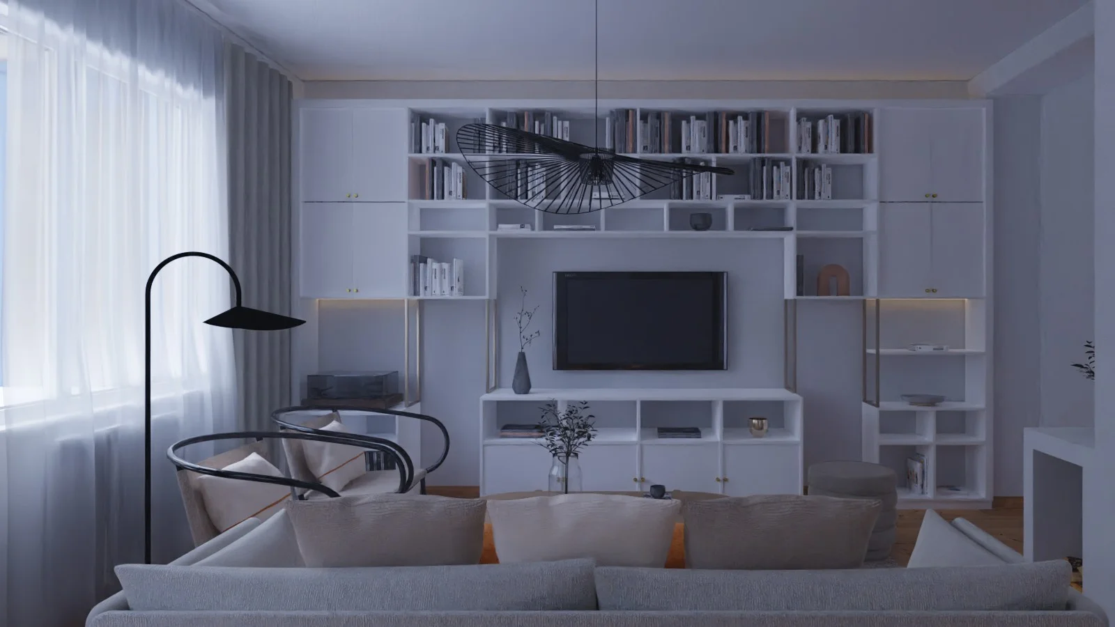 Interior Library Visualisation